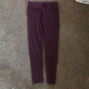 aerie maroon leggings
